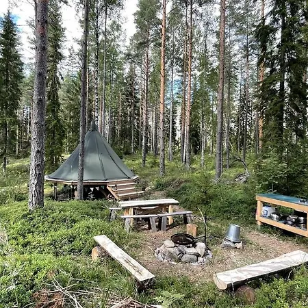 Remote Lakeside Bell Tent With Outdoor Sauna In Finland * Karkkila