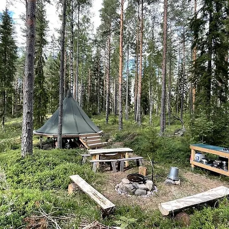 Remote Lakeside Bell Tent With Outdoor Sauna In Finland * Karkkila